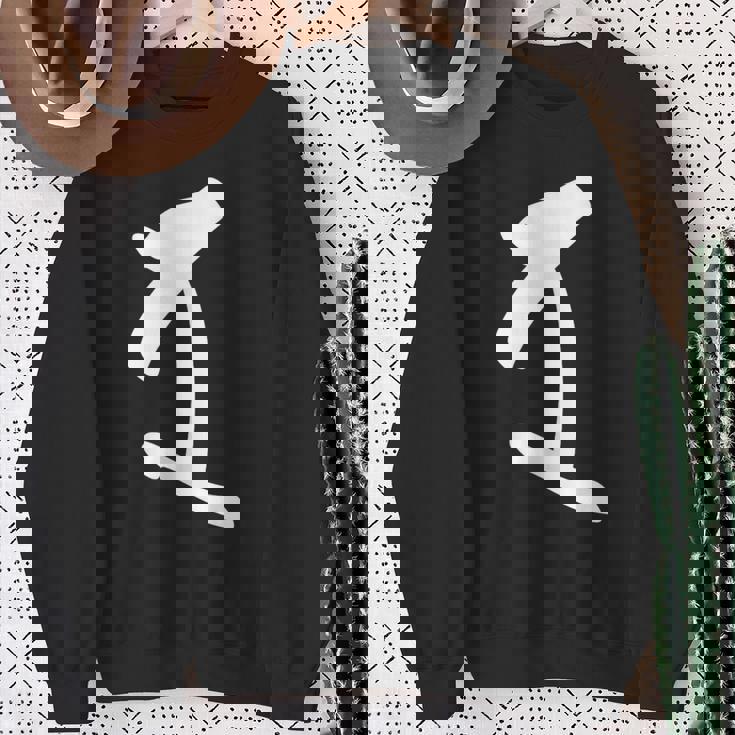 【ダ】梵字 荼枳尼天 手書き 悉曇文字 古代文字 仏教 グッズ 守護神 開運 守護梵字 お守り スピリチュアル スウェットシャツ 年配の女性への贈り物