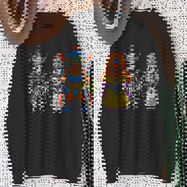 【公式】Hd-2D版『ドラゴンクエストi』キャラクタードット スウェットシャツ 年配の女性への贈り物