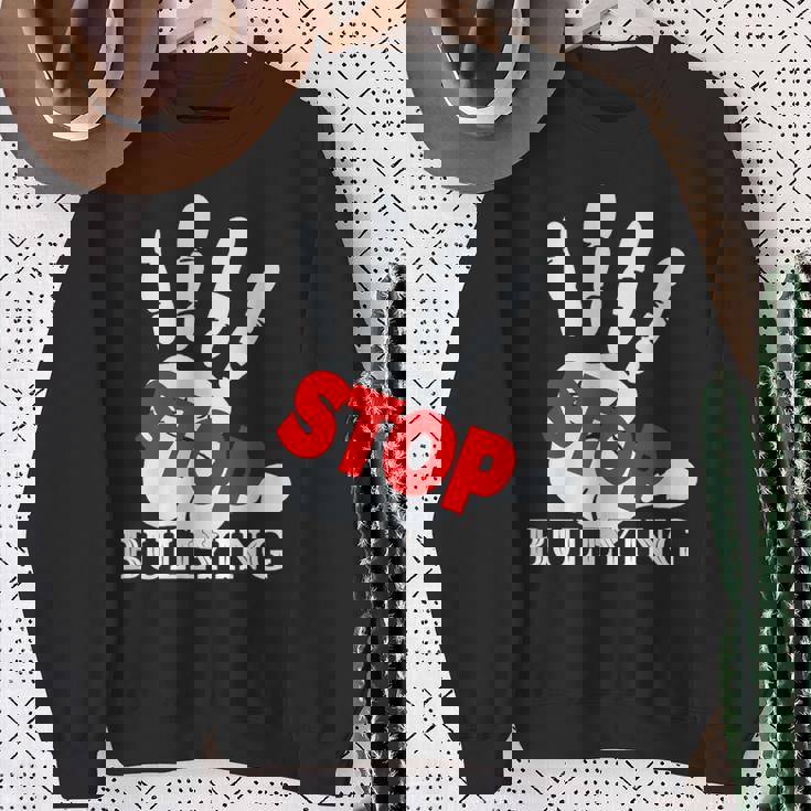 いじめやめる いじめ防止 ピンクデー ユニティデイ スウェットシャツ 年配の女性への贈り物