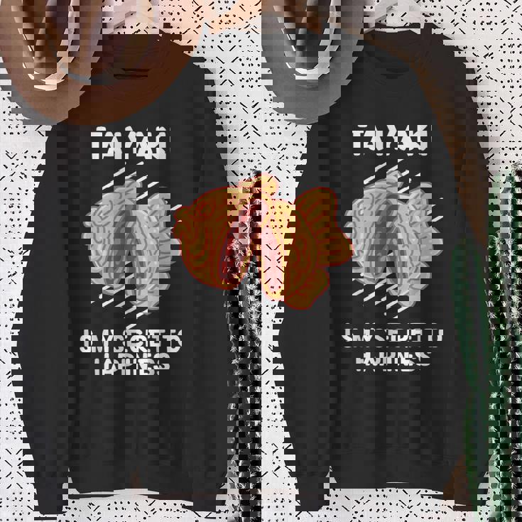 かわいいたい焼き料理は幸せの秘密 たい焼き好き。 スウェットシャツ 年配の女性への贈り物