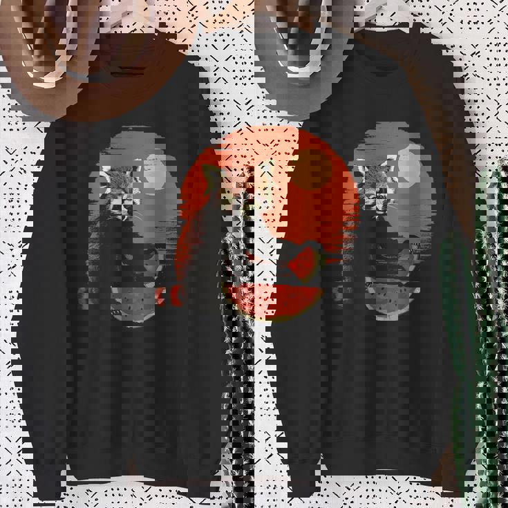 かわいいリトルパンダ くまの子 レッサーパンダ ベビーパンダ スウェットシャツ 年配の女性への贈り物