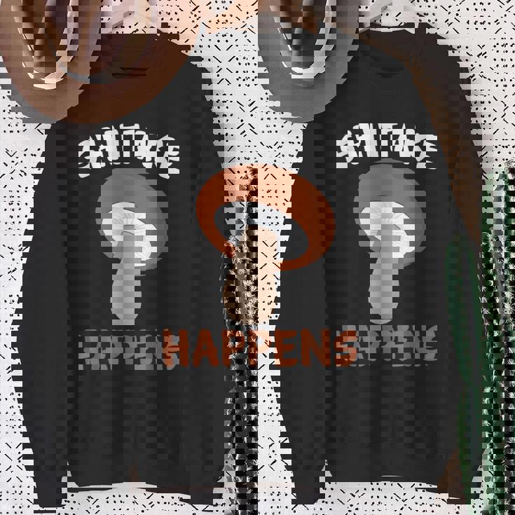 しいたけが起こる 菌類マッシュルーム スウェットシャツ 年配の女性への贈り物