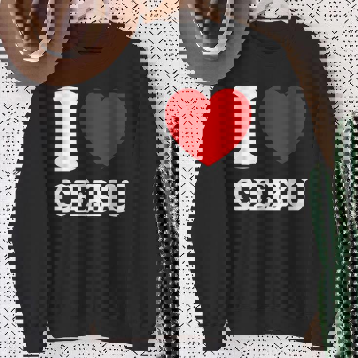 アイラブセブ、フィリピン、フィリピン スウェットシャツ 年配の女性への贈り物