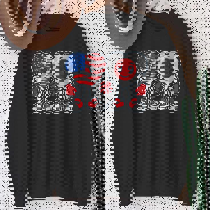 アメリカと日本 ハート フレンドシップ スウェットシャツ 年配の女性への贈り物