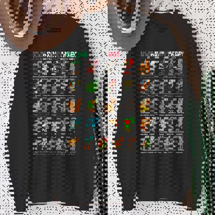 イタリアンブレインロットアルファベットキャラクター おもしろミーム スウェットシャツ 年配の女性への贈り物