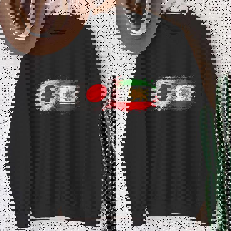 イランと日本一緒、半分日本人、半分イラン人 スウェットシャツ 年配の女性への贈り物