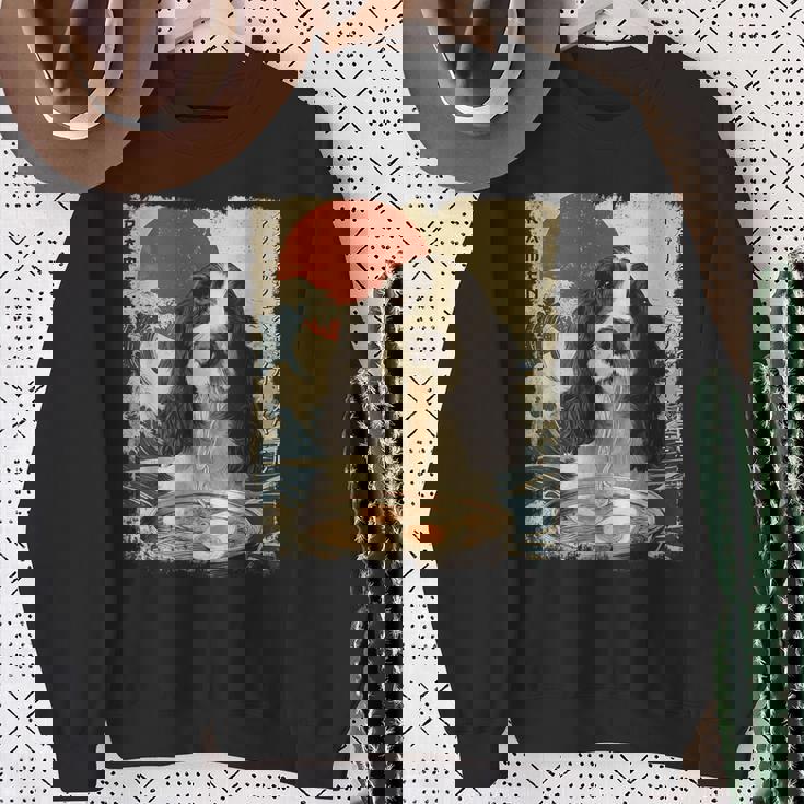 イングリッシュスプリンガー・スパニエル 英語 スプリンガー スパニエル 犬 ラーメン スウェットシャツ 年配の女性への贈り物