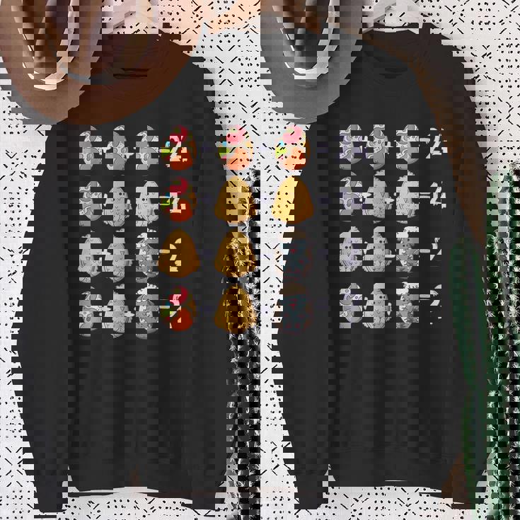 イースター数学教師、数学的数字パズル、イースターエッグ スウェットシャツ 年配の女性への贈り物