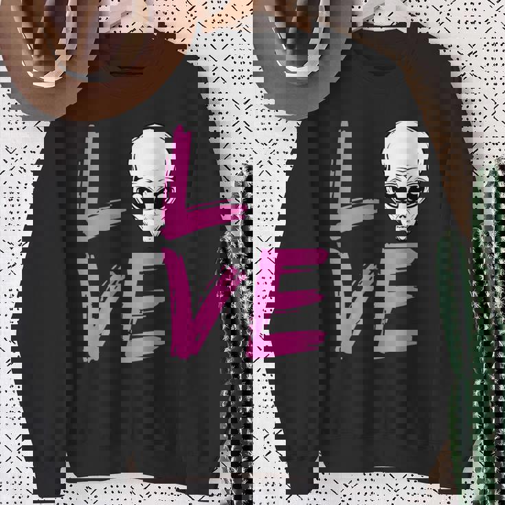 エイリアンラバーtシャツ エイリアンフェイス Ufo ファニーtシャツ スウェットシャツ 年配の女性への贈り物