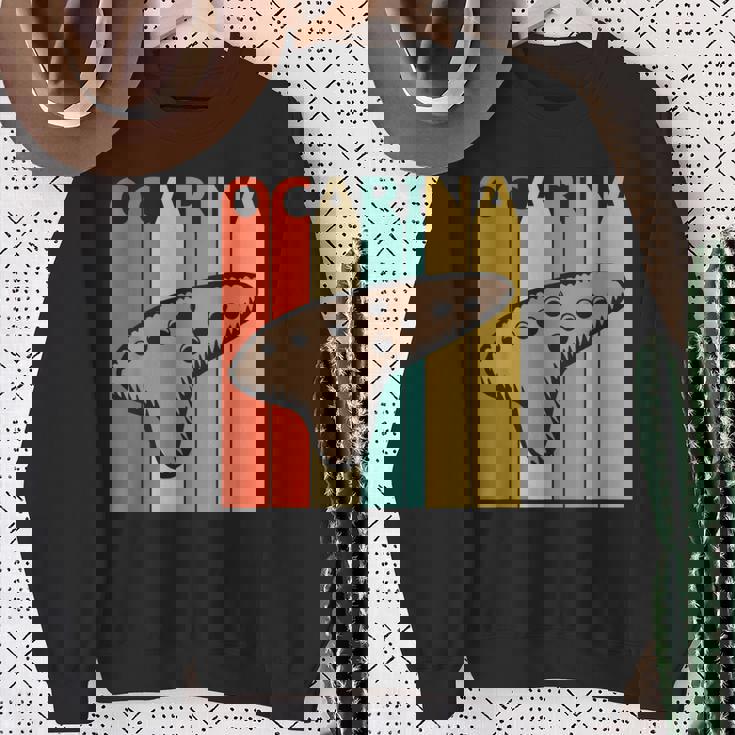 オカリナ 楽器 スウェットシャツ 年配の女性への贈り物