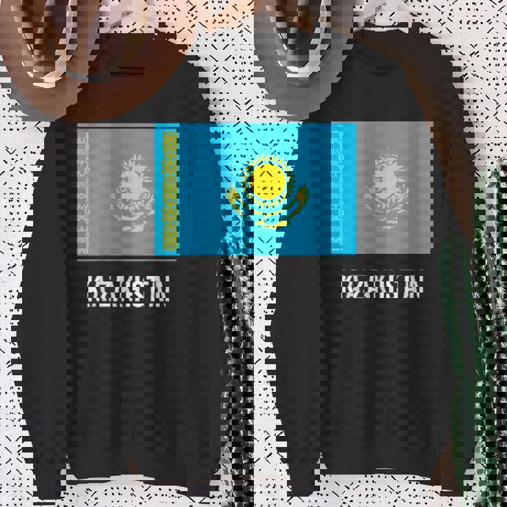 カザフスタン フラッグシャツ スウェットシャツ 年配の女性への贈り物