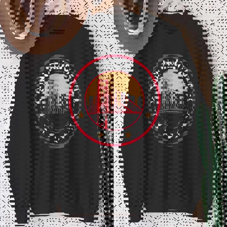 カリフォルニア サンフランシスコ シティ ギフト ブリッジ お土産f スウェットシャツ 年配の女性への贈り物