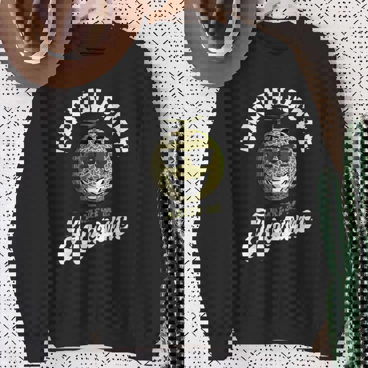 カンタロープ 素晴らしい農家 スイートメロン フルーツ愛好家 プランター スウェットシャツ 年配の女性への贈り物