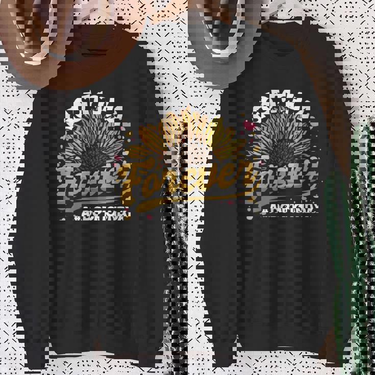 ガッチャ・フォーエバー採用のお知らせ ガッチャ・デー ひまわり 長袖tシャツ スウェットシャツ 年配の女性への贈り物