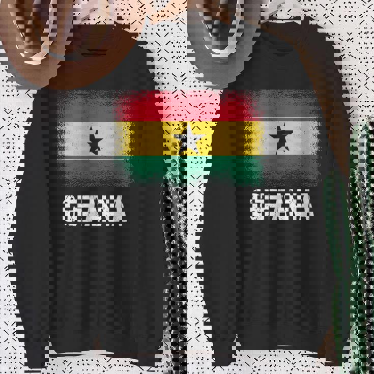 ガーナの旗 ガーナ 長袖tシャツ スウェットシャツ 年配の女性への贈り物