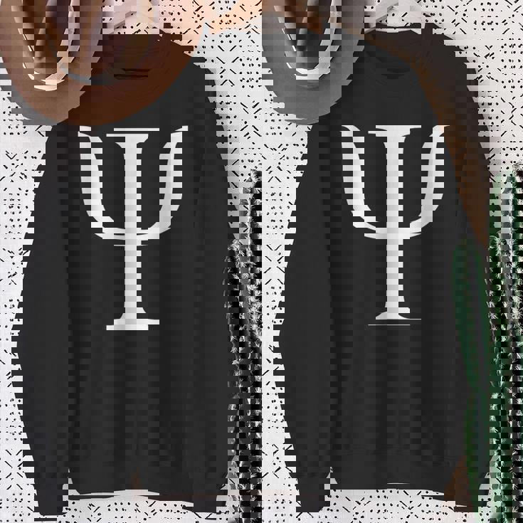 ギリシャ文字 Psi スウェットシャツ 年配の女性への贈り物