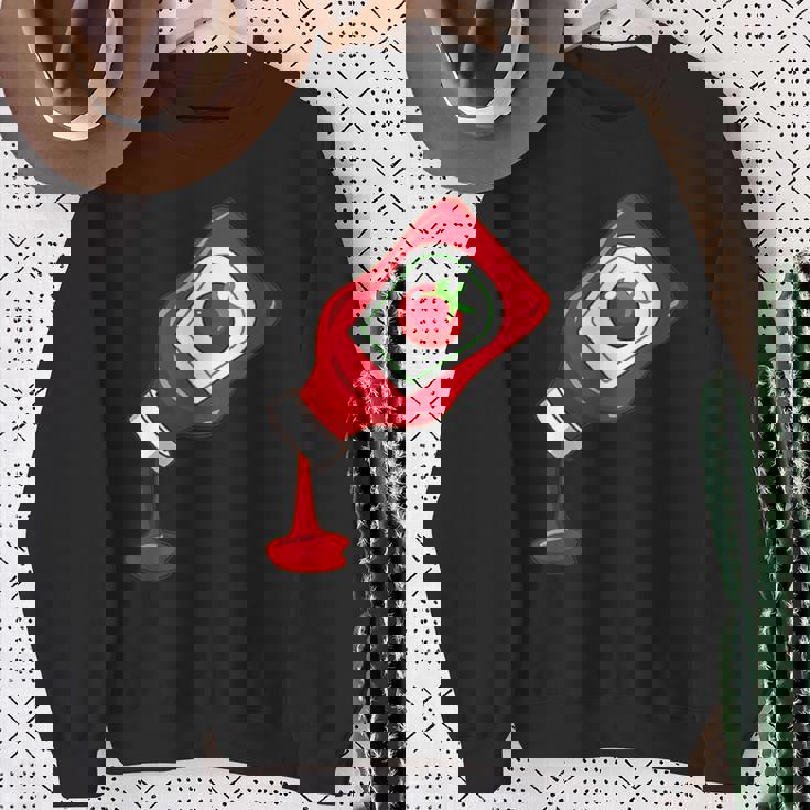 ケチャップをのせて面白いケチャップラバー スウェットシャツ 年配の女性への贈り物