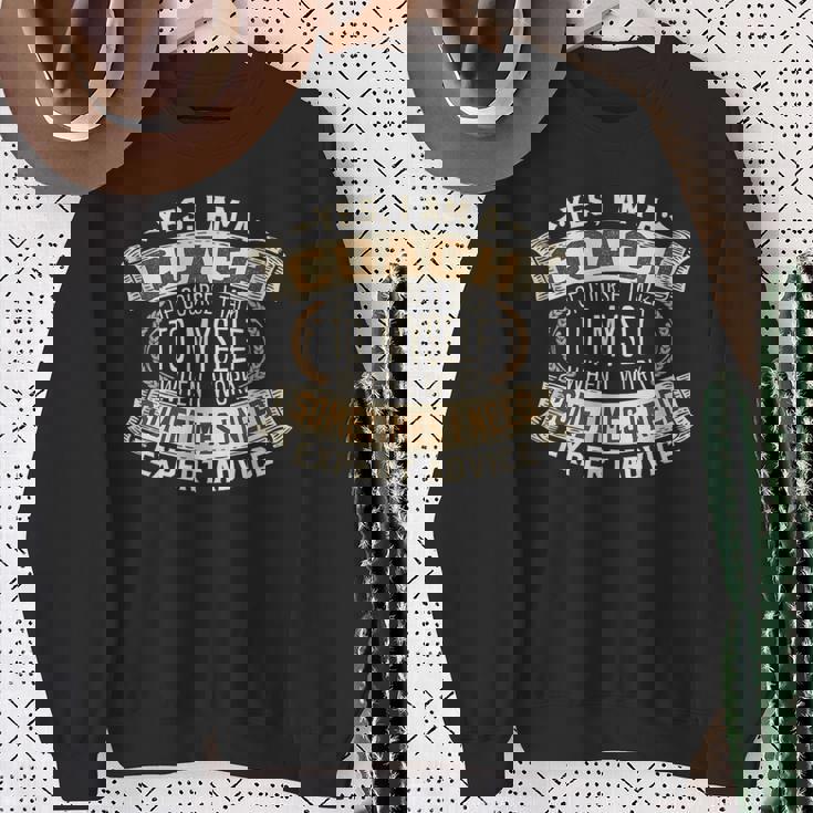 コーチ I トレーナー I 面白いフレーズ I コーチ スウェットシャツ 年配の女性への贈り物