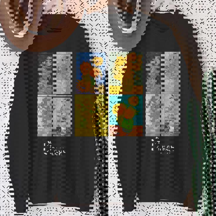 ゴッホの有名な芸術絵画 ひまわりvan Gogh スウェットシャツ 年配の女性への贈り物