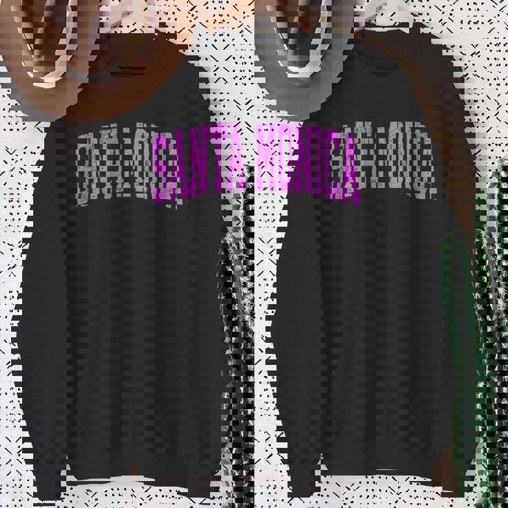 サンタモニカ カリフォルニア Ca ヴィンテージ アスレチック スポーツ ピンク デジ スウェットシャツ 年配の女性への贈り物