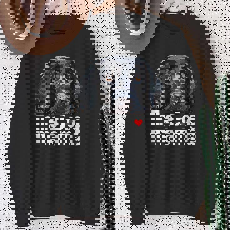 ザドッグママブラックラブラドールママレトリーバーマザードッグマミー 長袖tシャツ スウェットシャツ 年配の女性への贈り物