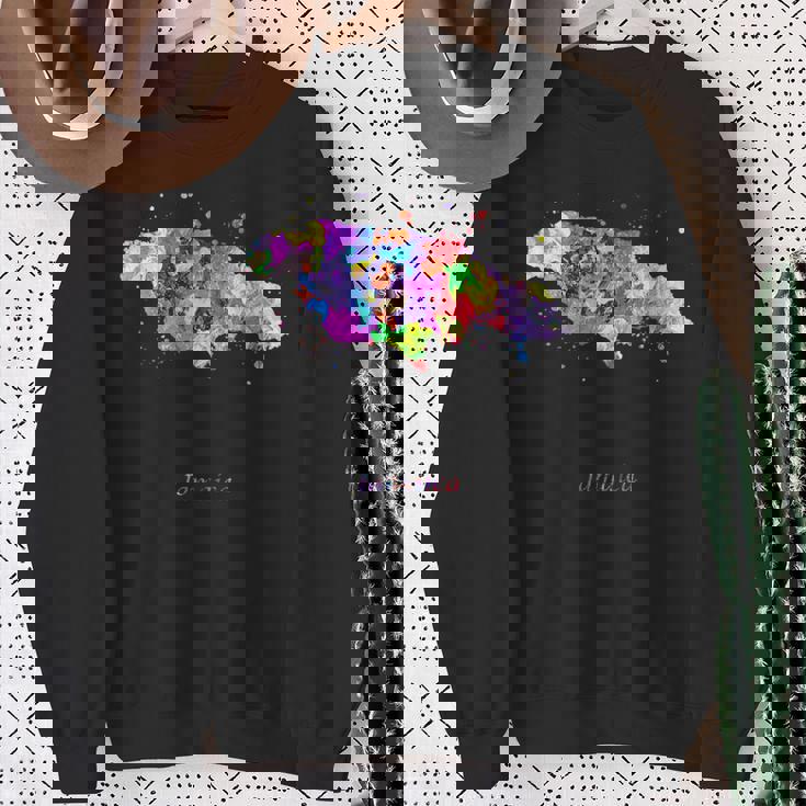 ジャマイカの地図 スウェットシャツ 年配の女性への贈り物