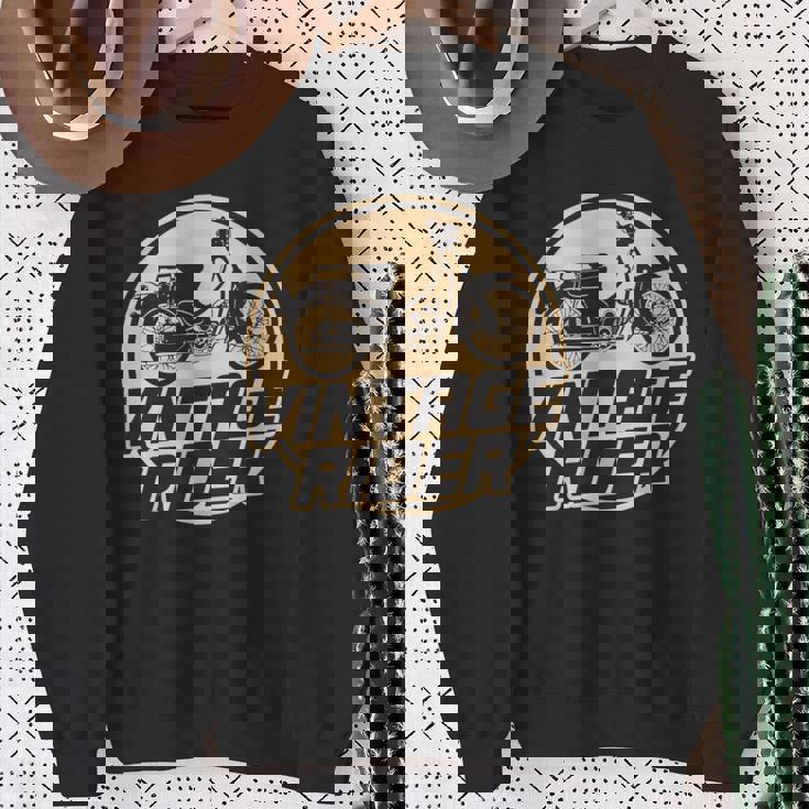 スーパーカブ C100 原付バイク ヴィンテージ ライダー レトロジャパン 長袖tシャツ スウェットシャツ 年配の女性への贈り物