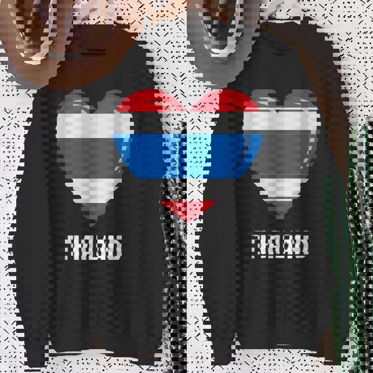 タイ国旗シャツ スウェットシャツ 年配の女性への贈り物