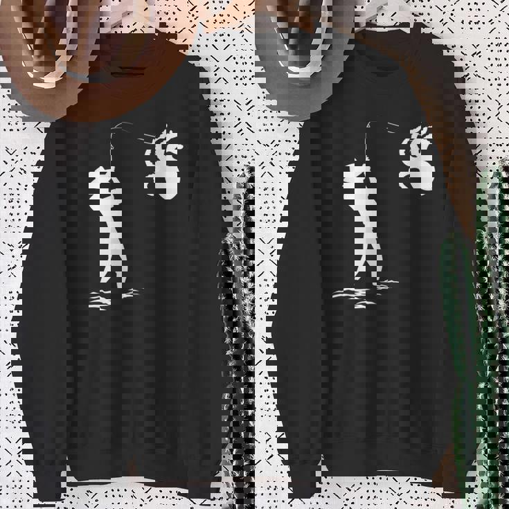 タコ釣り漁師 長袖tシャツ スウェットシャツ 年配の女性への贈り物