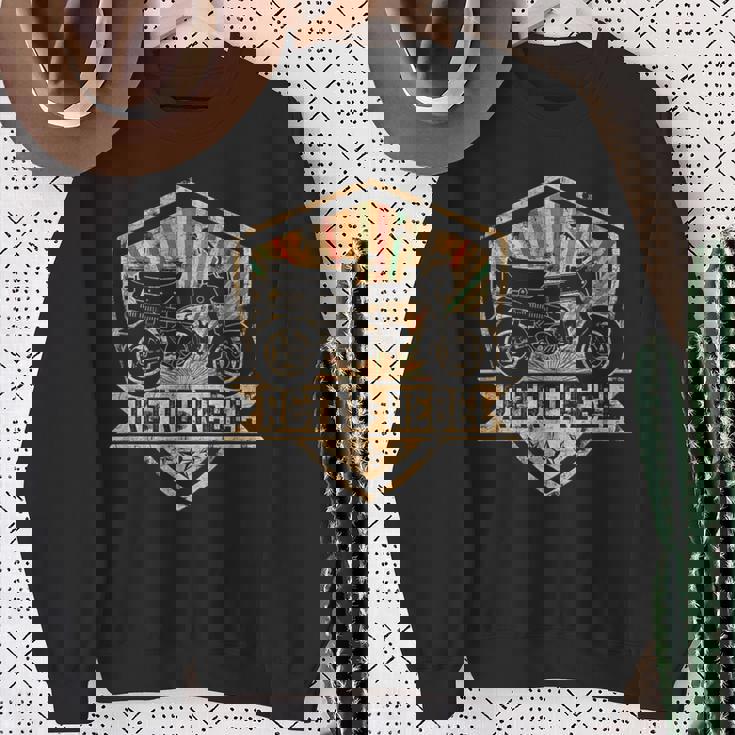 ダックス 原付 オートバイ レトロ 反乱 日本 クラシック スウェットシャツ 年配の女性への贈り物