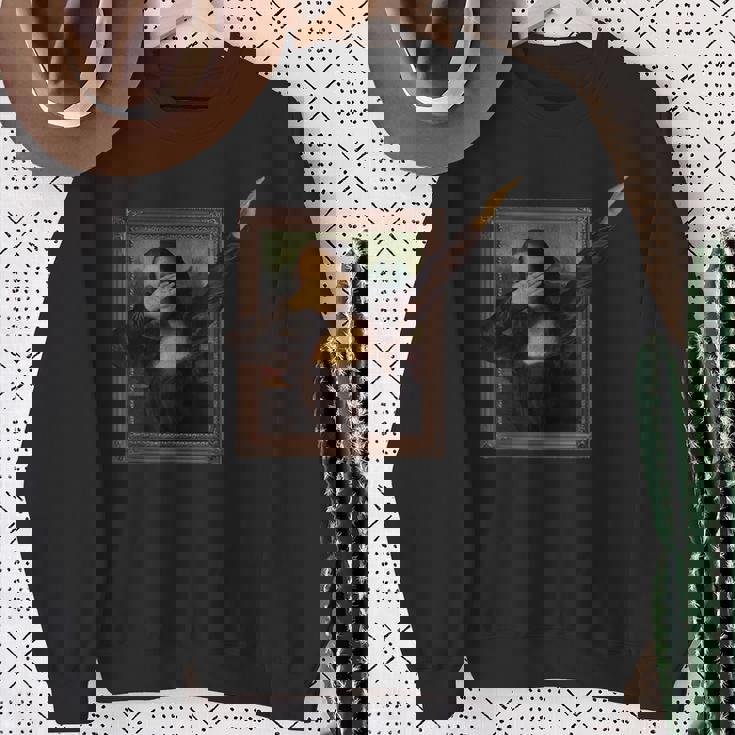 ダビング モナリザ 絵画 ラ・ジョコンダ スウェットシャツ 年配の女性への贈り物