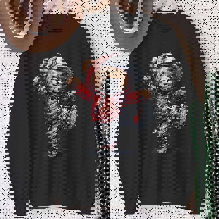 テディ愛好家やキッズダンサーのための面白いクマ スウェットシャツ 年配の女性への贈り物