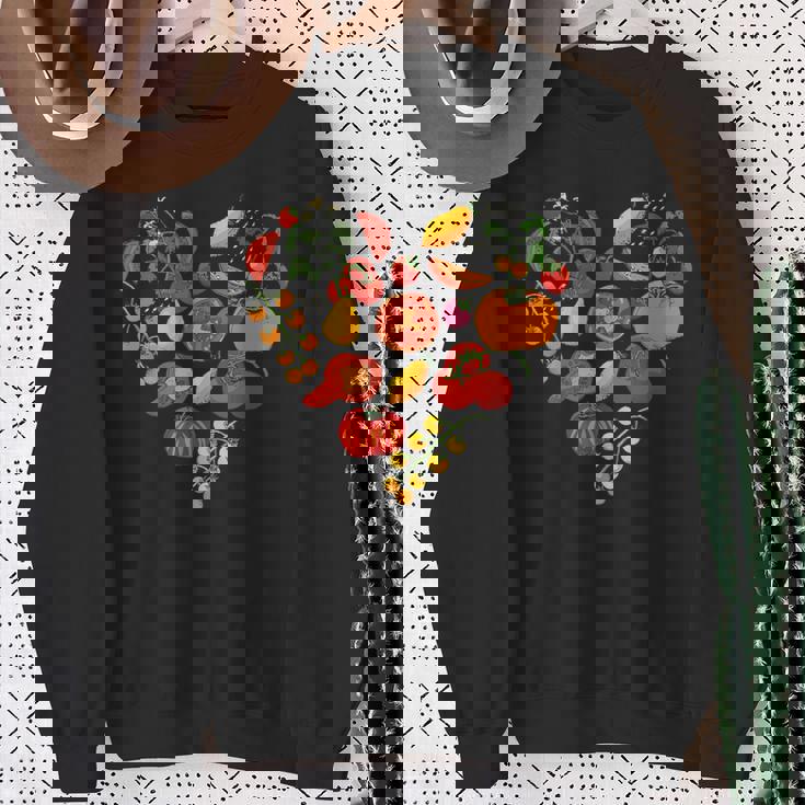 トマトラブ 野菜園芸 トマト スウェットシャツ 年配の女性への贈り物