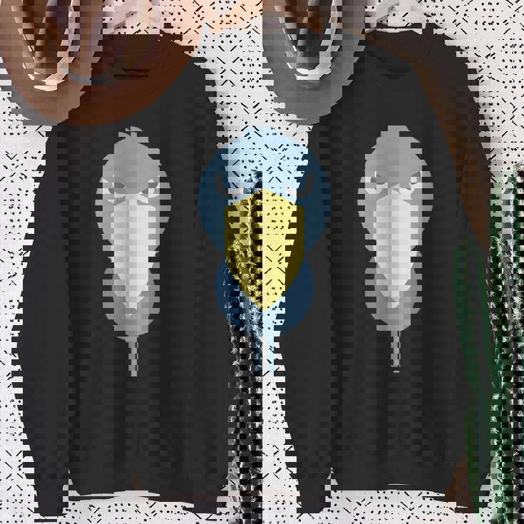 ハシビロコウ アニマル イラスト ミニマル 図案 シンプル ユニセックス ギフト スウェットシャツ 年配の女性への贈り物