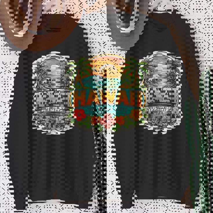 ハワイ アロハ州立大学 お土産 訪問者 記念品 ハワイアン 長袖tシャツ スウェットシャツ 年配の女性への贈り物