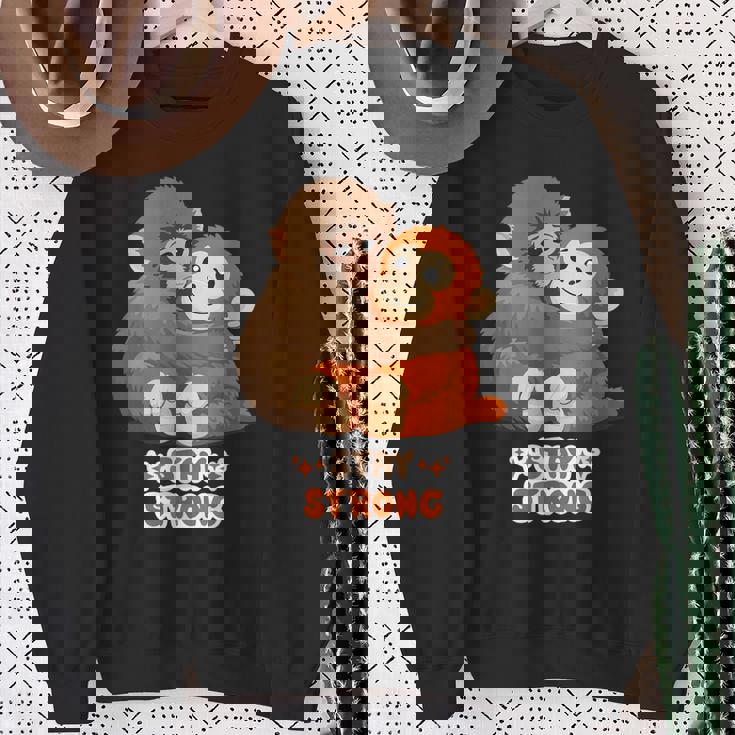 パンチパンチくん 寂しい動物園猿 スウェットシャツ 年配の女性への贈り物