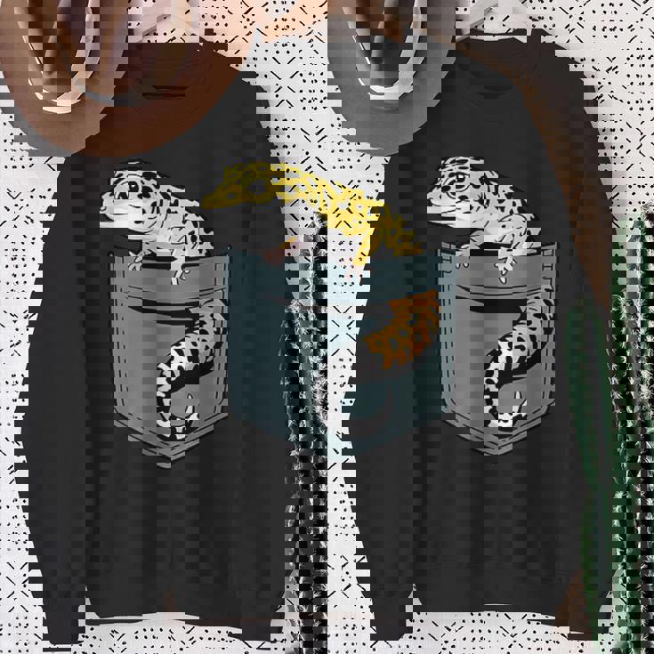 ヒョウ ヤモリ トカゲ 爬虫類 ヒョウ ヤモリ愛好家 スウェットシャツ 年配の女性への贈り物