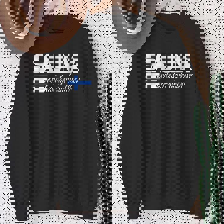 フィンランドのフィンランド サウナ ヘブン ホッター よりヘヴン ホッター スウェットシャツ 年配の女性への贈り物