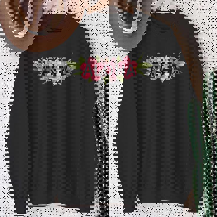 フラダンス フラ レッスン用 アロハ トロピカル ハワイ ハイビスカス Hawaii ハワイアン かわいい スウェットシャツ 年配の女性への贈り物