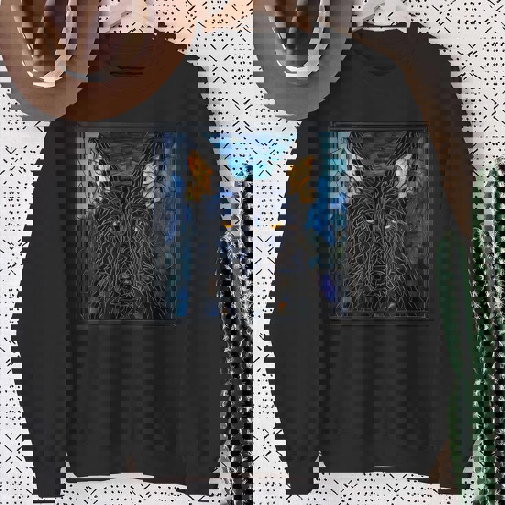 ブラック・シェパード・ドッグ スウェットシャツ 年配の女性への贈り物