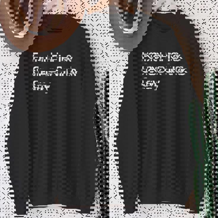 プーチンフライドポテト・チーズカード・グレービー スウェットシャツ 年配の女性への贈り物