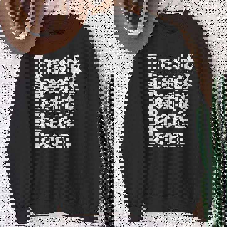 ヘヴィメタル音楽ファンリスト スラッシュスピード ドゥーム デス ブラック スウェットシャツ 年配の女性への贈り物