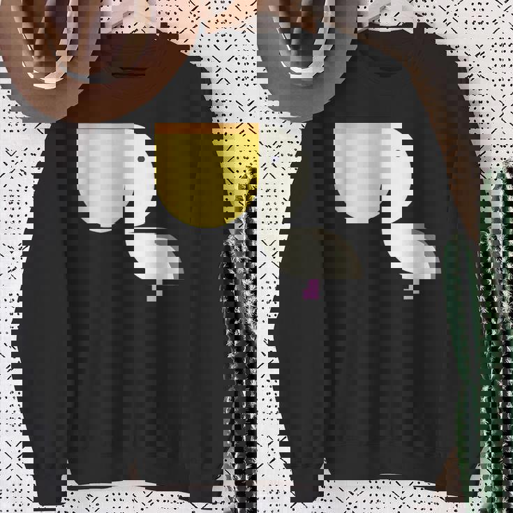 ペリカン アニマル イラスト ミニマル 図案 シンプル ユニセックス ギフト スウェットシャツ 年配の女性への贈り物