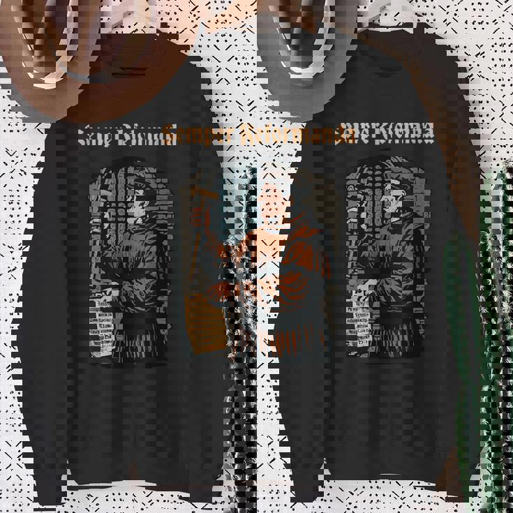 マルティン・ルター宗教改革 ゼンパー・レフォルマンダ・クリスチャン スウェットシャツ 年配の女性への贈り物