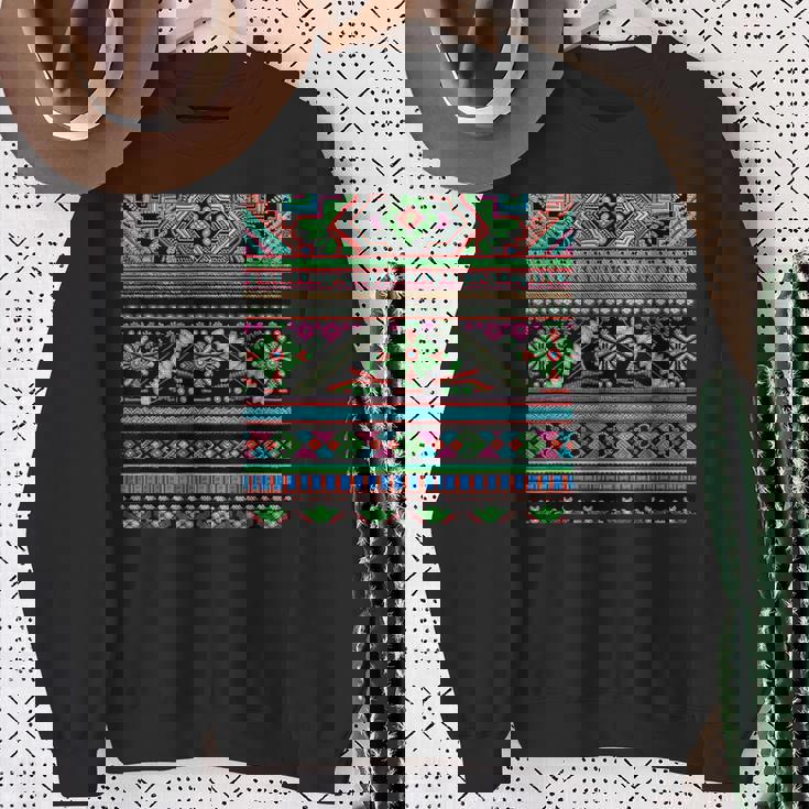 ミャオ族デザイン スウェットシャツ 年配の女性への贈り物