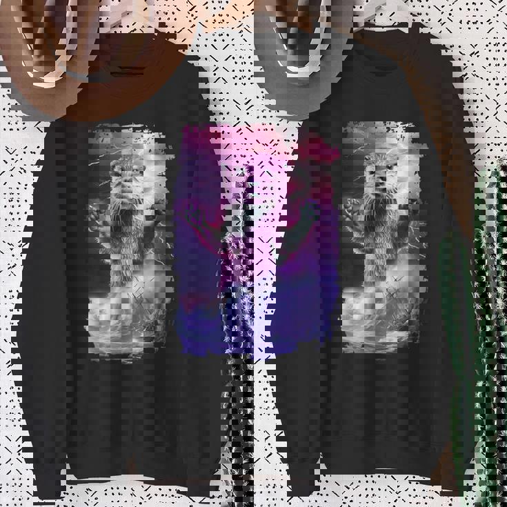 モンスター・クラーケン カワウソ神話 深海の生き物 スウェットシャツ 年配の女性への贈り物