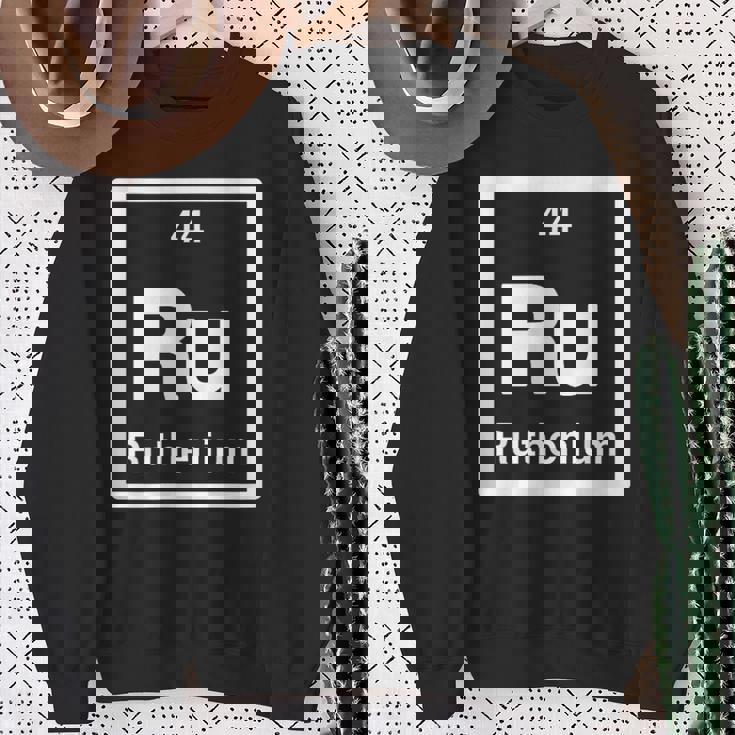 ルテニウム Ru 元素周期表 サイエンスギフト スウェットシャツ 年配の女性への贈り物