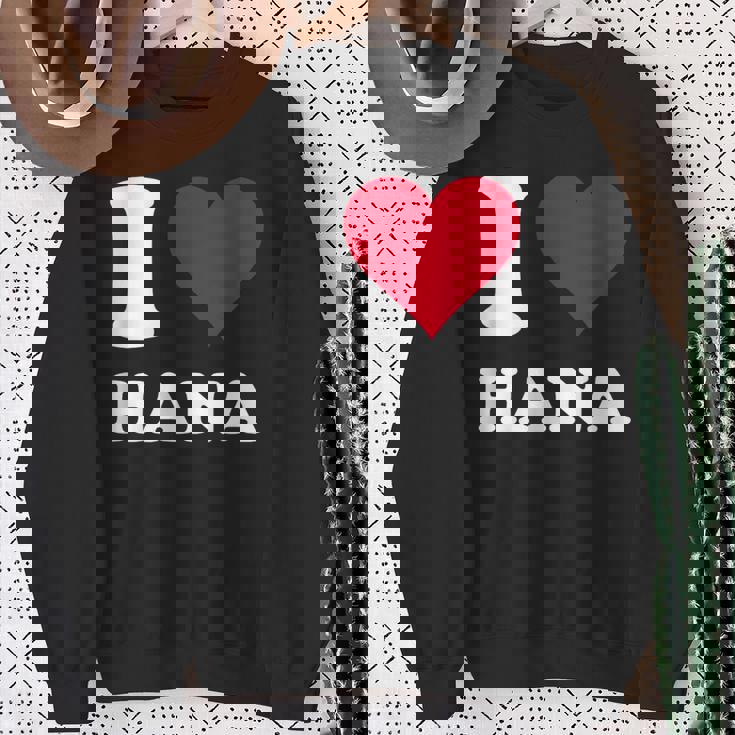 レッドハート I Love Hana スウェットシャツ 年配の女性への贈り物