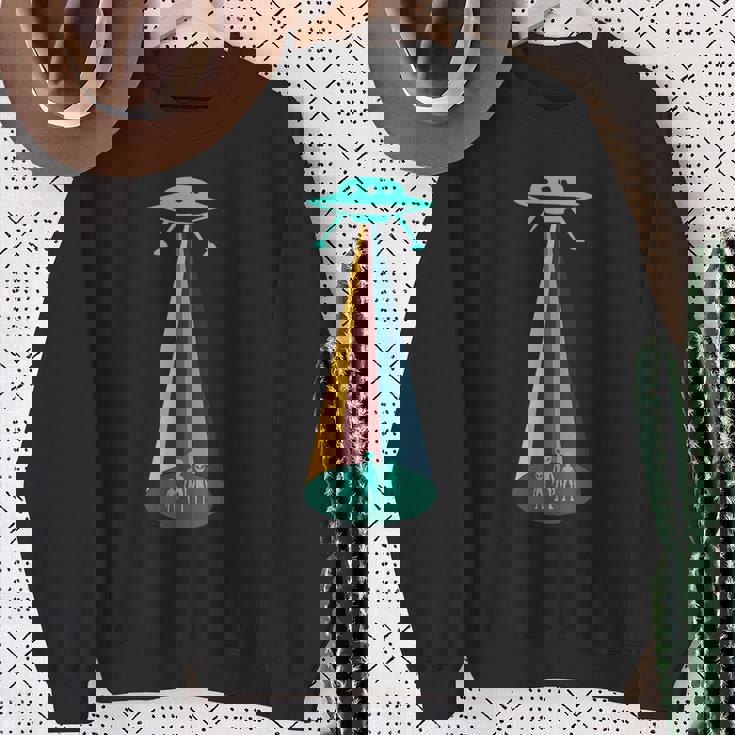 レトロ 宇宙人 宇宙船 Ufo スウェットシャツ 年配の女性への贈り物