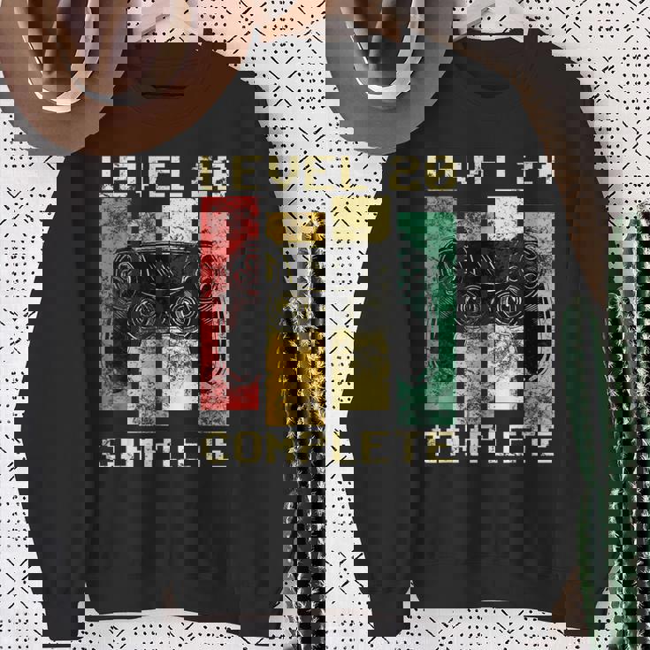 レベル20コンプリート20歳誕生日プレゼントゲーマー スウェットシャツ 年配の女性への贈り物